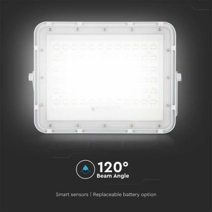 LED Proiettore solare dimmerabile per esterni LED/15W/3,2V IP65 6400K bianco + telecomando