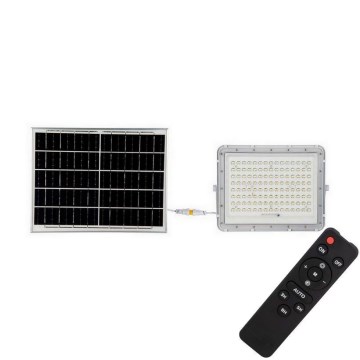 LED Proiettore solare da esterno LED/20W/3,2V 4000K bianco IP65 + telecomando