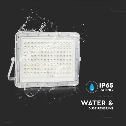 LED Proiettore solare da esterno LED/20W/3,2V 4000K bianco IP65 + telecomando