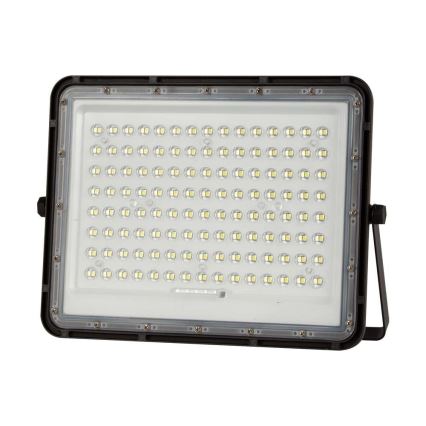 LED Proiettore solare da esterno LED/20W/3,2V 6400K nero IP65 + telecomando