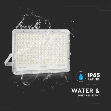 LED Proiettore solare da esterno LED/30W/3,2V 4000K bianco IP65 + telecomando