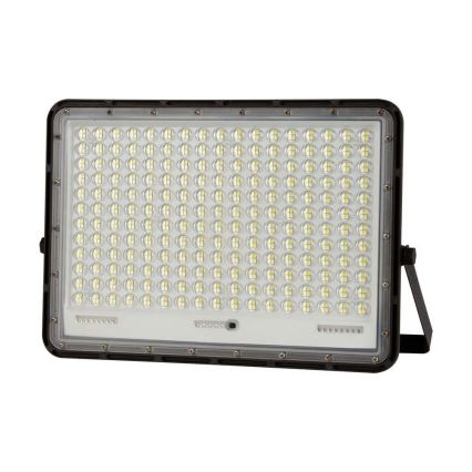 LED Proiettore solare da esterno LED/30W/3,2V 4000K nero IP65 + telecomando