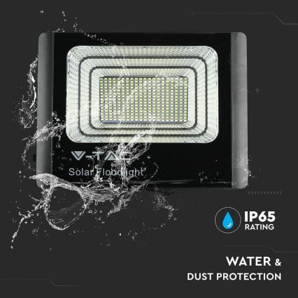 LED Proiettore solare da esterno LED/40W/10V IP65 6000K + telecomando