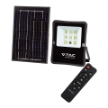 LED Proiettore solare da esterno LED/6W/3,2V 4000K IP65 5000 mAh + telecomando