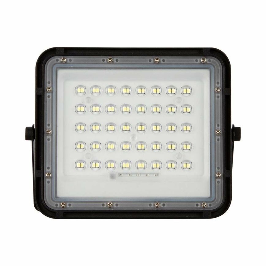 LED Proiettore solare dimmerabile per esterni LED/6W/3,2V IP65 6400K 5000 mAh nero + telecomando
