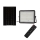 LED Proiettore solare dimmerabile per esterni LED/15W/3,2V IP65 6400K 12000 mAh nero + telecomando