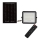 LED Proiettore solare dimmerabile per esterni LED/6W/3,2V IP65 6400K 5000 mAh nero + telecomando
