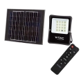 LED Proiettore solare per esterni LED/16W/3,2V 6400K IP65 + telecomando