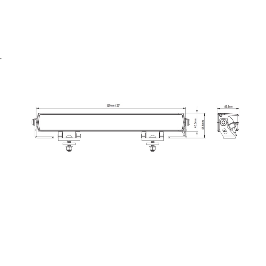 LED Rampa luminosa per auto BLACK OFF ROAD LED/90W/9-36V IP69 6000K