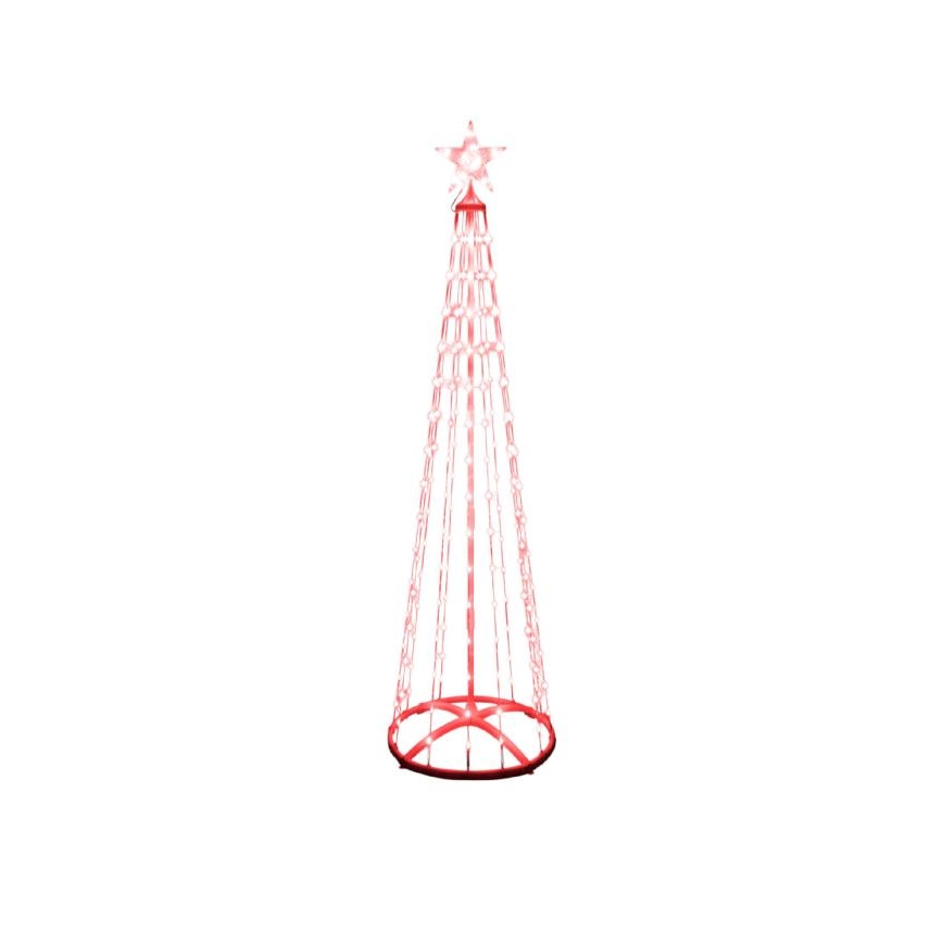 LED RGB Albero di Natale da esterno 190xLED/230V 1,8 m IP44 + telecomando