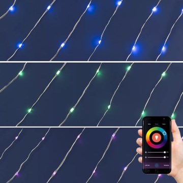 LED RGB Catena di Natale dimmerabile 200xLED/29 funzioni 20,4m