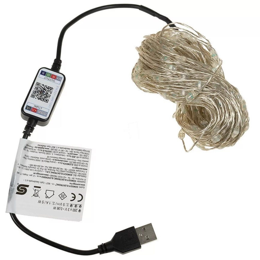 LED RGB Catena luminosa natalizia dimmerabile 200xLED/29 funzioni 20,4m