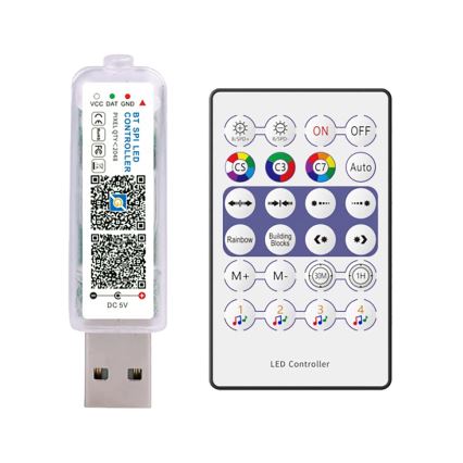 LED RGB Catena luminosa natalizia LED/10W/5V 10 m USB + telecomando