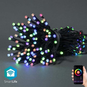 LED RGB Catena luminosa natalizia per esterni 84xLED/8 funzioni 13m IP65 Wi‑Fi Tuya