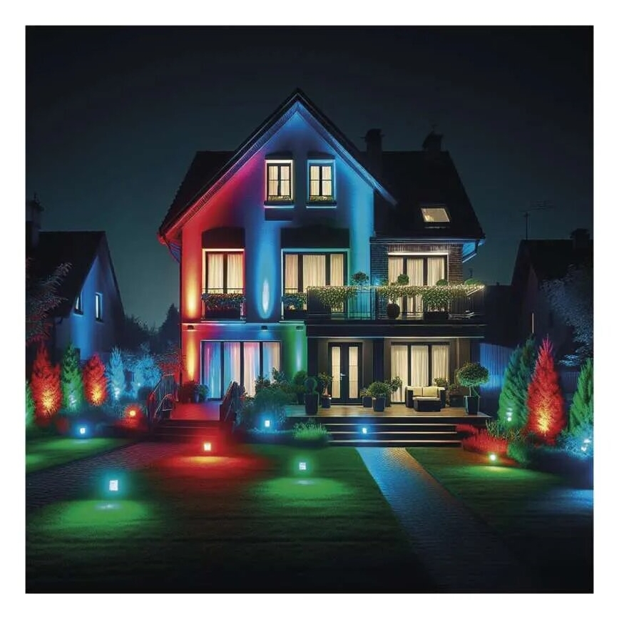 LED RGB+CCT Proiettore dimmerabile GoSmart LED/20W/230V 3000-6500K IP65 Wi-Fi Tuya