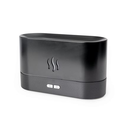LED RGB Diffusore di aromi e umidificatore d'aria a ultrasuoni con retroilluminazione 180ml nero