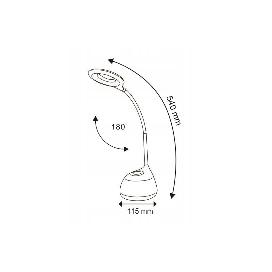 LED RGB Lampada da tavolo dimmerabile con funzione Touch GALACTIC LED/5W/230V
