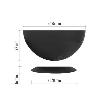 LED RGB Lampada da tavolo dimmerabile GoSmart LED/7W/230V Wi-Fi nero