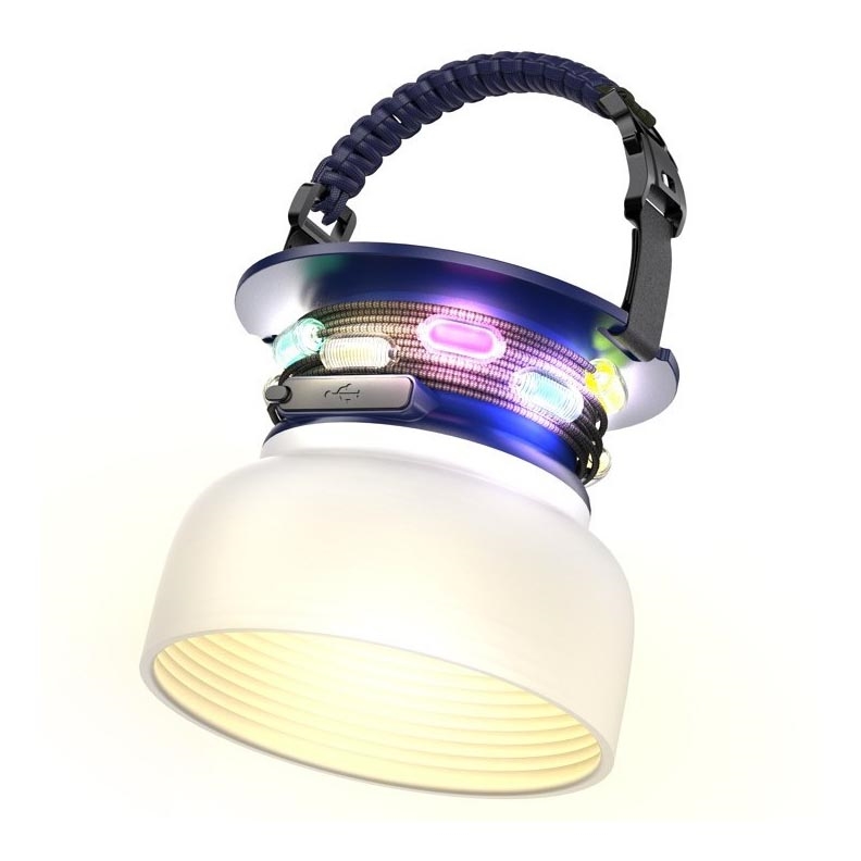 LED RGB Lampada solare portatile ricaricabile con catena LED/10W/5V 3600 mAh IP65 3600 mAh