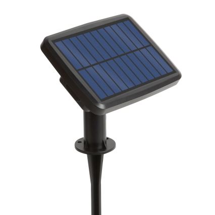 LED RGBIC dimmerabile catena luminosa solare 30 LED/1,3W/3,7V 2200 mAh 14,37 m IP65 nero + telecomando