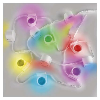 LED RGBIC+CCT Catena decorativa con spotlighting GoSmart 12xLED/7W/230V 255 cm Wi-Fi Tuya
