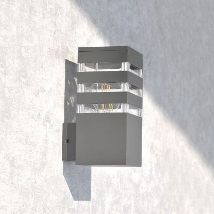 Applique LED RGBW dimmerabile da esterno TEKSAS 1xE27/9W/230V 2700-6500K Wi-Fi IP44 antracite