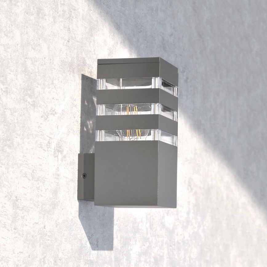 Applique LED RGBW dimmerabile da esterno TEKSAS 1xE27/9W/230V 2700-6500K Wi-Fi IP44 antracite