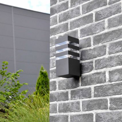 Applique LED RGBW dimmerabile da esterno TEKSAS 1xE27/9W/230V 2700-6500K Wi-Fi IP44 antracite
