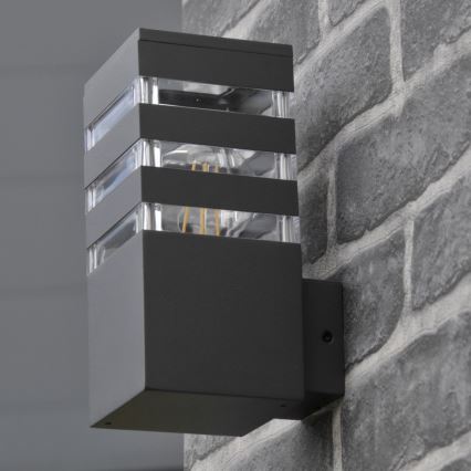 Applique LED RGBW dimmerabile da esterno TEKSAS 1xE27/9W/230V 2700-6500K Wi-Fi IP44 antracite