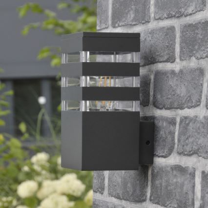 Applique LED RGBW dimmerabile da esterno TEKSAS 1xE27/9W/230V 2700-6500K Wi-Fi IP44 antracite