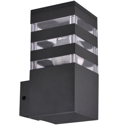 Applique LED RGBW dimmerabile da esterno TEKSAS 1xE27/9W/230V 2700-6500K Wi-Fi IP44 antracite