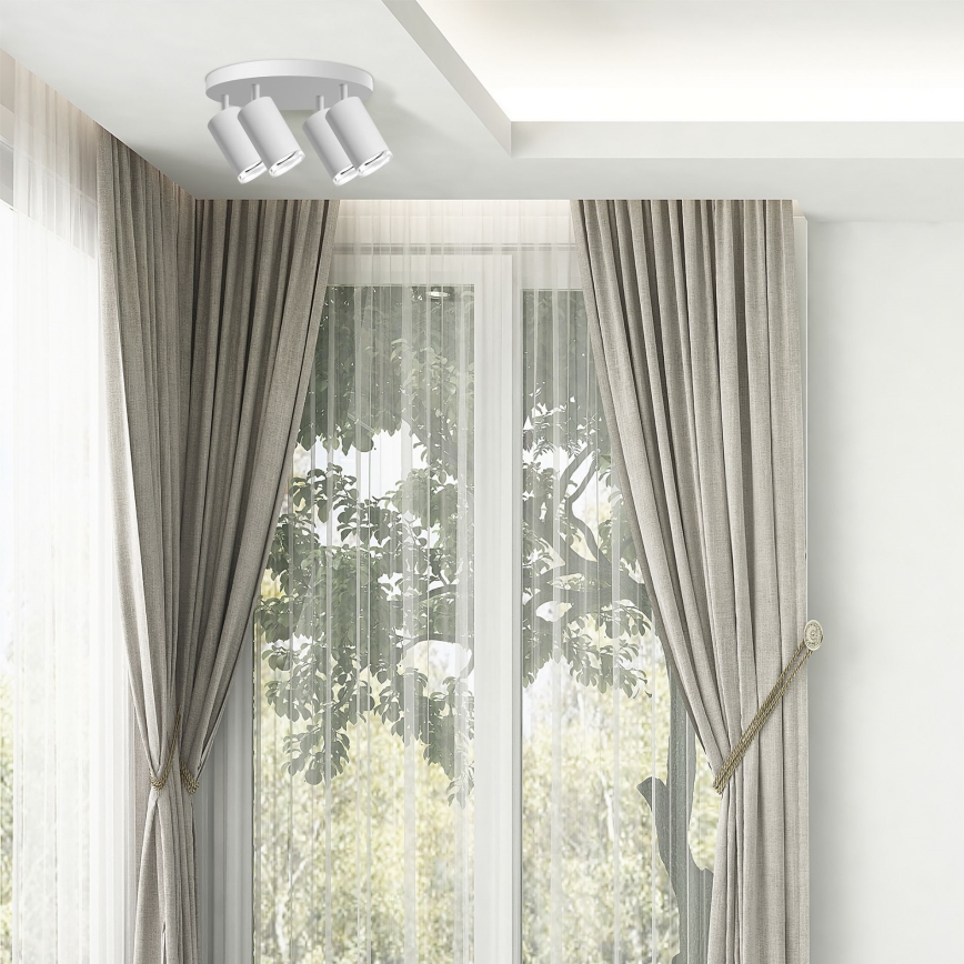 LED RGBW dimmerabile faretto da bagno TURYN 4xGU10/4,8W/230V 3000K IP44 bianco + telecomando