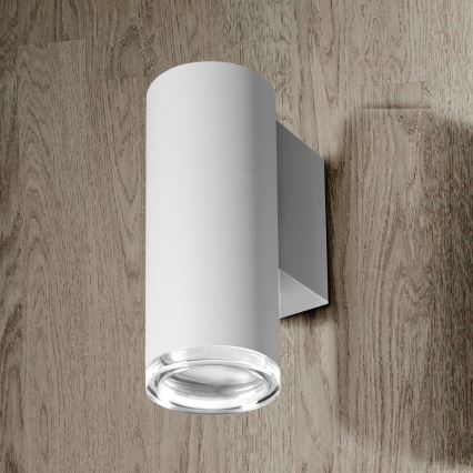 Applique da bagno LED RGBW dimmerabile TURYN 1xGU10/4,8W/230V 3000K IP44 bianco + telecomando