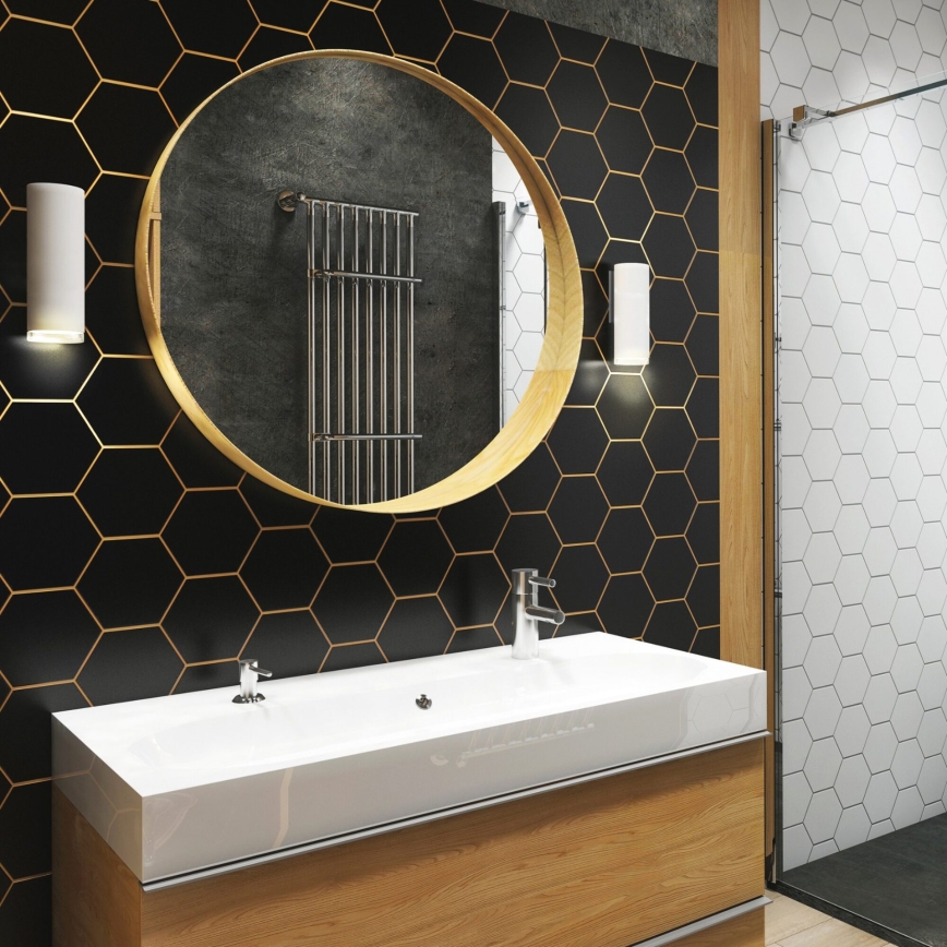 Applique da bagno LED RGBW dimmerabile TURYN 1xGU10/6W/230V 3000K IP44 bianco + telecomando