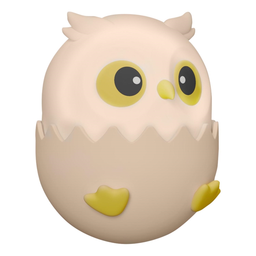 LED RGBW Dimmerabile per bambini touch lampada OWL LED/1W/5V USB 1200 mAh gufo rosa