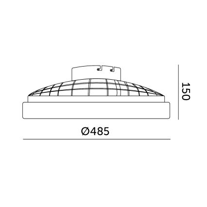 Lampada da soffitto dimmerabile LED RGBW con ventilatore VENTELUX LED/48W/230V 3000/4000/6500K Ø 48,5 cm nero + telecomando