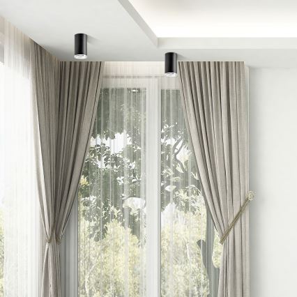 Faretto da bagno LED RGBW dimmerabile TURYN 1xGU10/4,8W/230V 3000K IP44 nero + telecomando