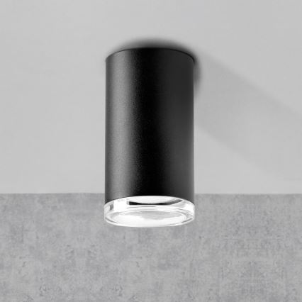 Faretto da bagno LED RGBW dimmerabile TURYN 1xGU10/4,8W/230V 3000K IP44 nero + telecomando