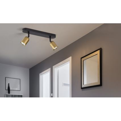 LED RGBW faretto dimmerabile TOP 2xGU10/6,5W/230V 2700-6500K oro/nero