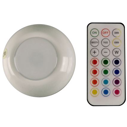 LED RGBW Illuminazione dimmerabile per mobili LED/0,5W/4,5V 3xAAA bianco + telecomando