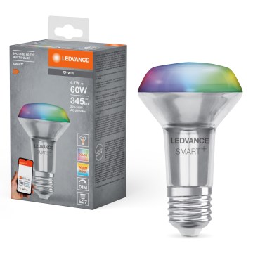 LED RGBW Lampada a riflettore dimmerabile SMART+ R63 E27/4,7W/230V 2700-6500K Wi-Fi - Ledvance