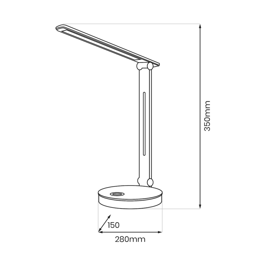 LED RGBW Lampada da tavolo BRUNO LED/5W/5V 3000/4500/6000K bianco