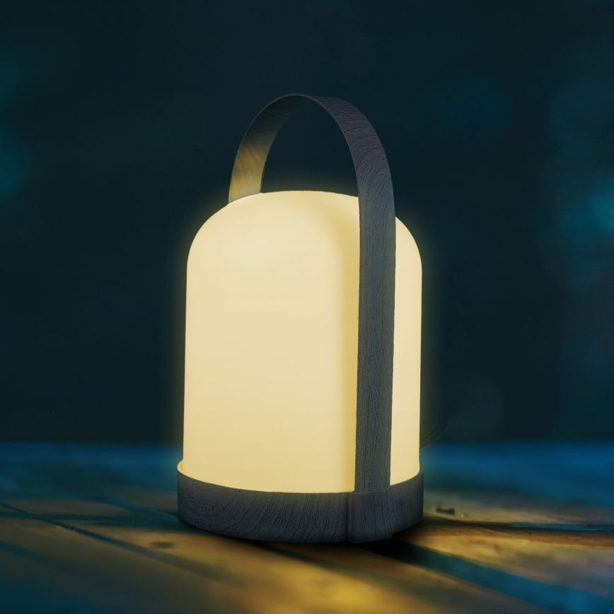 LED RGBW Lampada da tavolo decorativa MINORKA LED/0,3W/4,5V 3xAA