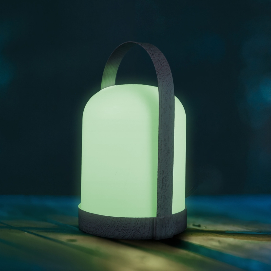 LED RGBW Lampada da tavolo decorativa MINORKA LED/0,3W/4,5V 3xAA