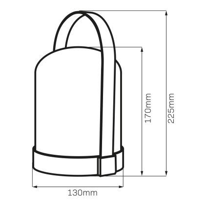 LED RGBW Lampada da tavolo decorativa MINORKA LED/0,3W/4,5V 3xAA