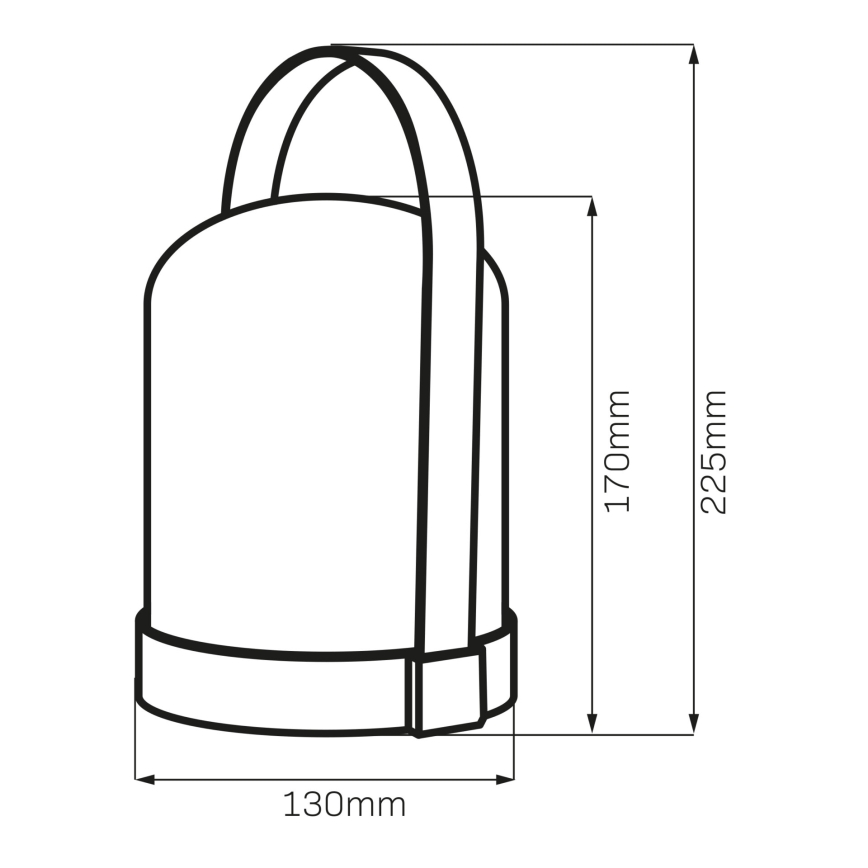 LED RGBW Lampada da tavolo decorativa MINORKA LED/0,3W/4,5V 3xAA