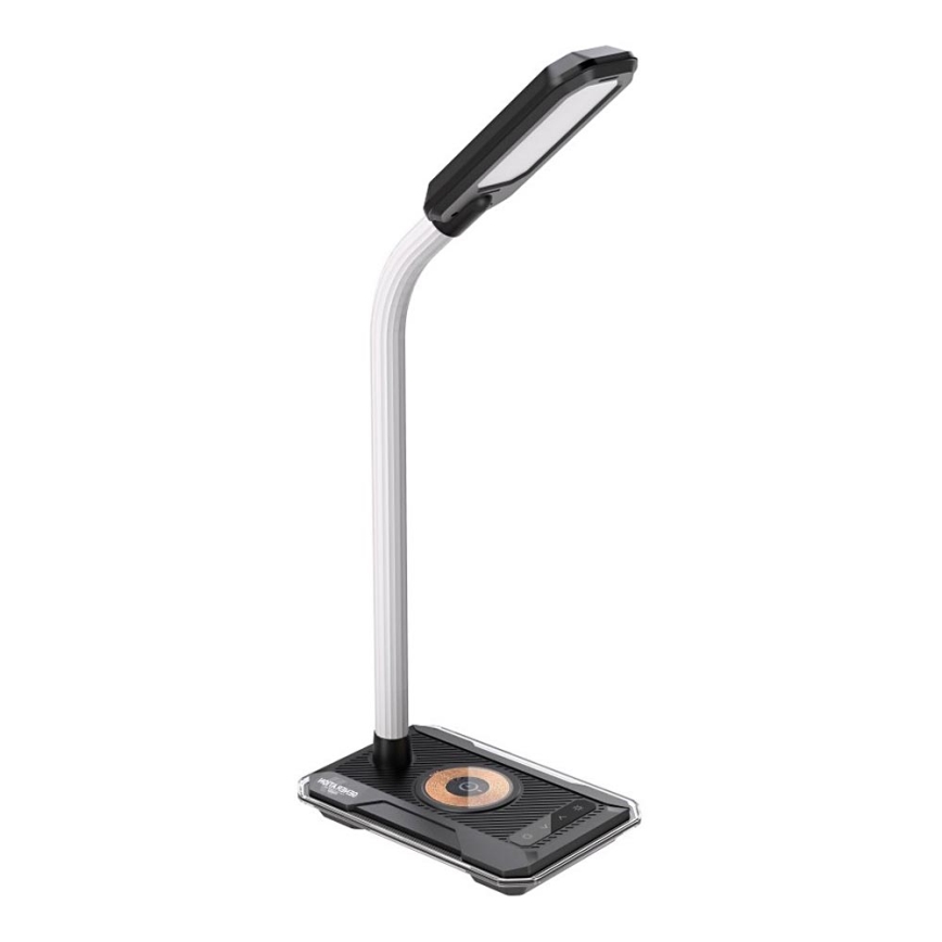 LED RGBW Lampada da tavolo dimmerabile con Qi di ricarica 30W/230V 3000K/4000K/5000K nero