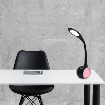 LED RGBW Lampada da tavolo touch dimmerabile COSMOS LED/6,5W/230V nero