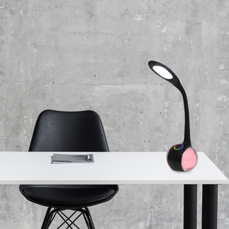 LED RGBW Lampada da tavolo touch dimmerabile COSMOS LED/6,5W/230V nero