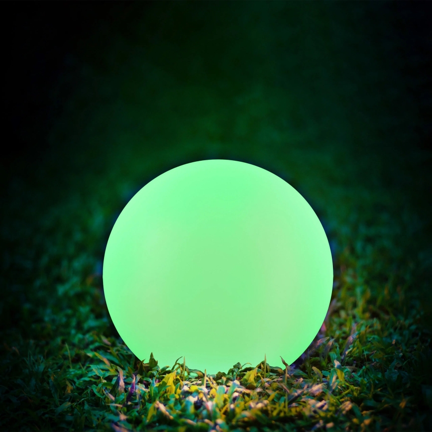 LED RGBW Lampada solare BALL LED/3,2V 500 mAh diametro 20 cm IP65 + telecomando